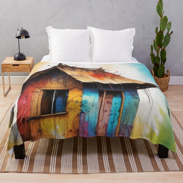 Item preview, Rural living acrylic colorful artwork print design designed and sold by Anshu3813.
