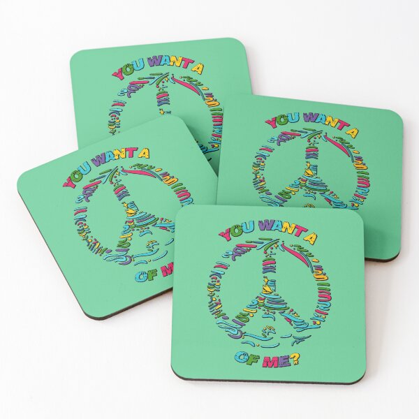 Item preview, You want a peace of me?! funny passive-aggressive designed and sold by SolidEarthArt.