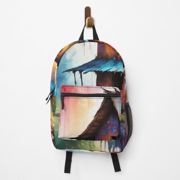 Item preview, Rural living acrylic colorful artwork print design designed and sold by Anshu3813.