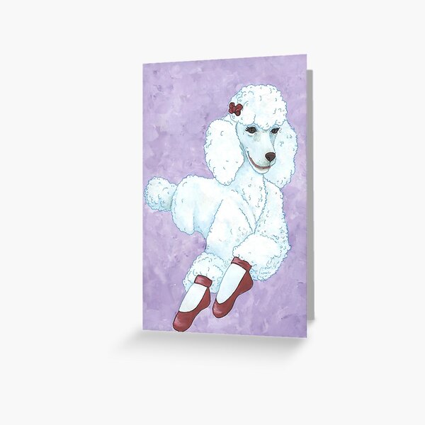 Pavlova Poodle Greeting Card