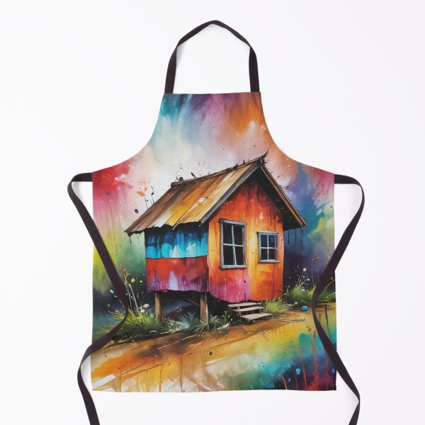 Item preview, Rural living acrylic colorful artwork print design designed and sold by Anshu3813.