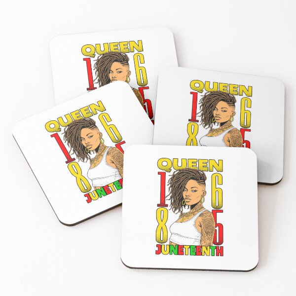 Item preview, Juneteenth Black Queen Tattooed Inked Loc’d Hair Girl 1865 designed and sold by GrandeDuc.