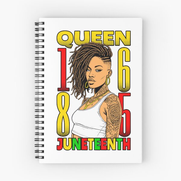 Item preview, Juneteenth Black Queen Tattooed Inked Loc’d Hair Girl 1865 designed and sold by GrandeDuc.
