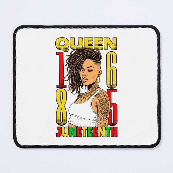 Item preview, Juneteenth Black Queen Tattooed Inked Loc’d Hair Girl 1865 designed and sold by GrandeDuc.