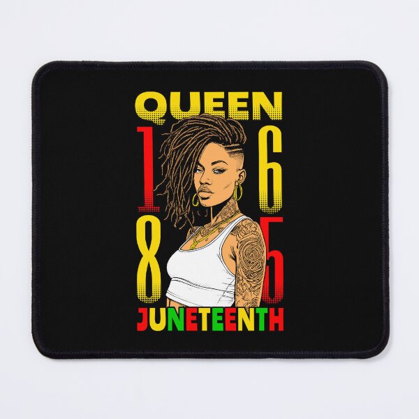 Item preview, Juneteenth Black Queen Tattooed Inked Loc’d Hair Girl 1865 designed and sold by GrandeDuc.