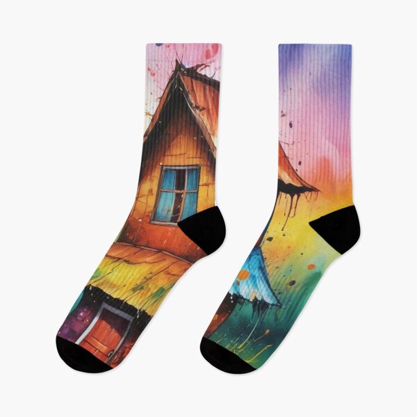 Item preview, Rural living acrylic colorful artwork print design  designed and sold by Anshu3813.