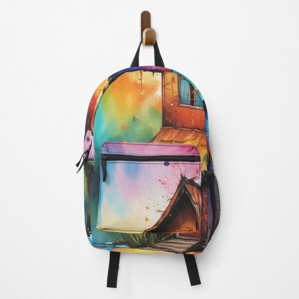 Item preview, Rural living acrylic colorful artwork print design designed and sold by Anshu3813.