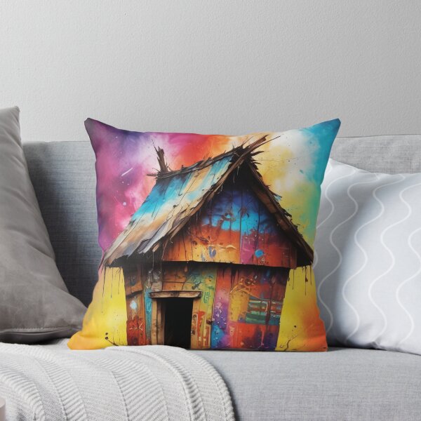Item preview, Rural living acrylic colorful artwork print design  designed and sold by Anshu3813.
