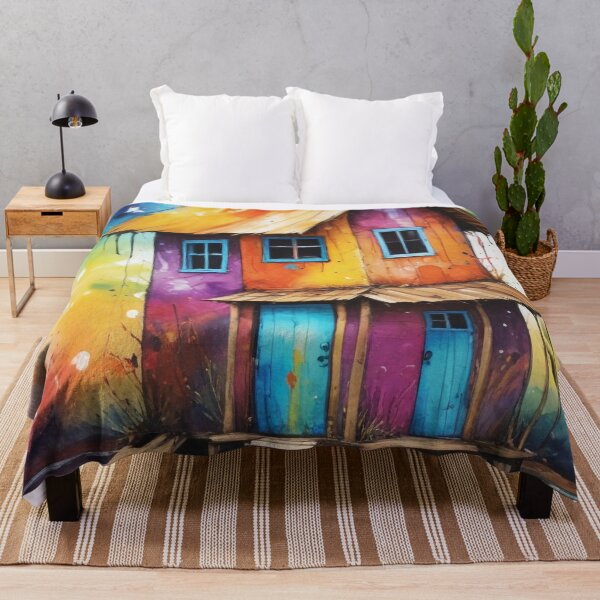Item preview, Rural living acrylic colorful artwork print design designed and sold by Anshu3813.