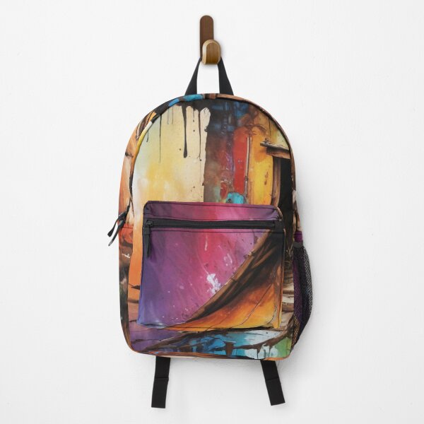 Item preview, Rural living acrylic colorful artwork print design designed and sold by Anshu3813.