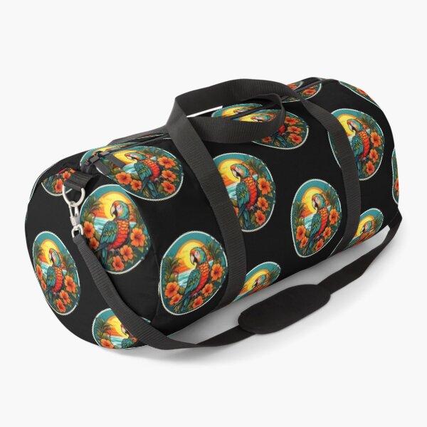 Item preview, Exotic Parrot on a Hawaiian Beach with Orchids designed and sold by NautiChic.