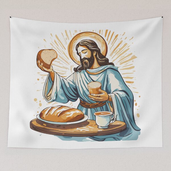 Item preview, Jesus Christ breaking bread designed and sold by godpilled.