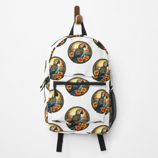 Item preview, Ocean Parrot on a Hawaiian Beach with Orchids designed and sold by NautiChic.