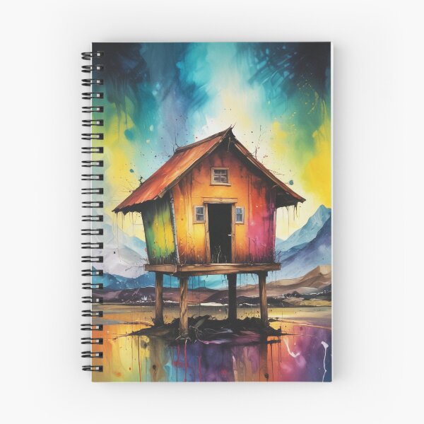 Item preview, Rural living acrylic colorful artwork print design  designed and sold by Anshu3813.