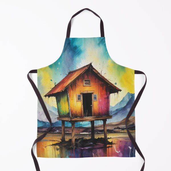 Item preview, Rural living acrylic colorful artwork print design designed and sold by Anshu3813.