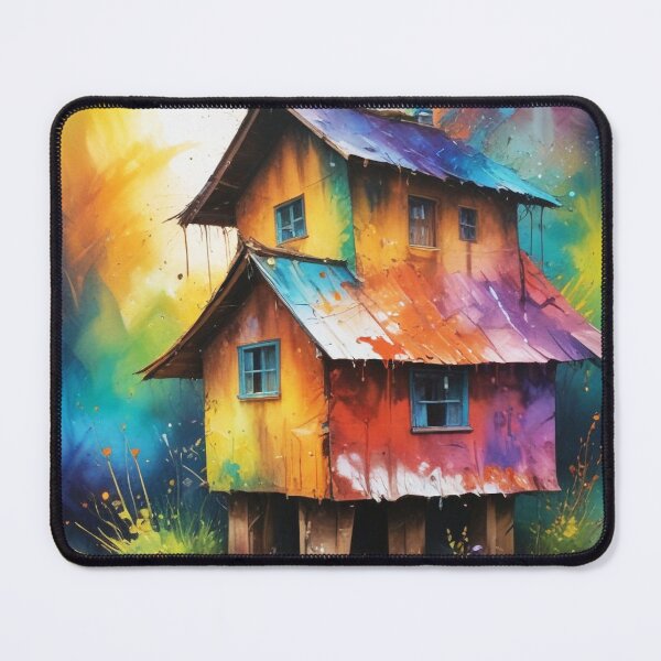 Item preview, Rural living acrylic colorful artwork print design designed and sold by Anshu3813.