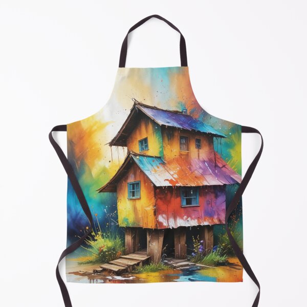 Item preview, Rural living acrylic colorful artwork print design designed and sold by Anshu3813.