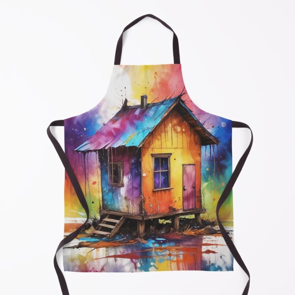 Item preview, Rural living acrylic colorful artwork print design designed and sold by Anshu3813.