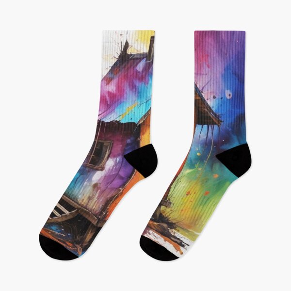 Item preview, Rural living acrylic colorful artwork print design  designed and sold by Anshu3813.