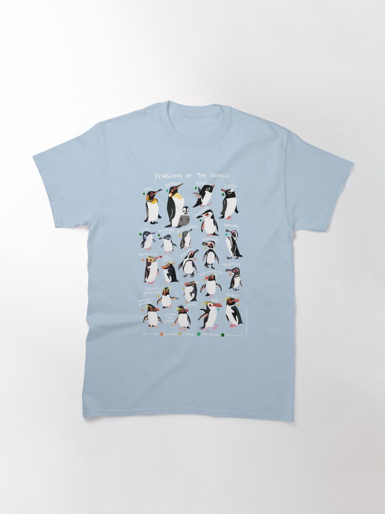 Thumbnail 3 of 7, Classic T-Shirt, Penguins of the World designed and sold by rohanchak.
