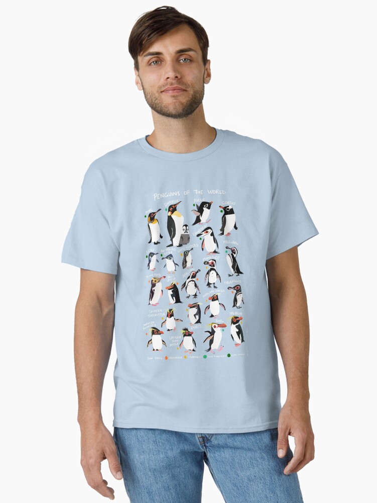 Thumbnail 2 of 7, Classic T-Shirt, Penguins of the World designed and sold by rohanchak.