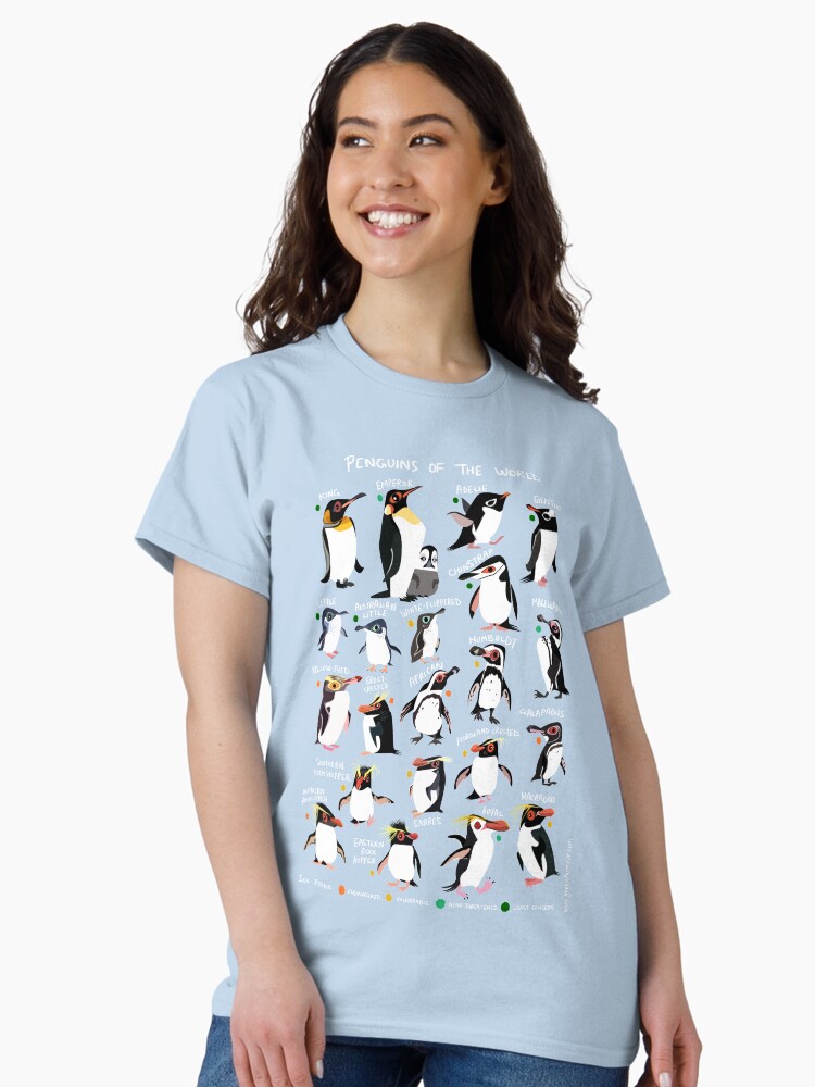 Thumbnail 1 of 7, Classic T-Shirt, Penguins of the World designed and sold by rohanchak.