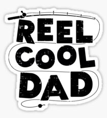 Reel Cool Dad funny Gift Sticker
