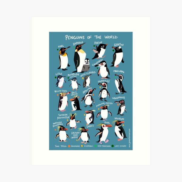 Penguins of the World Art Print
