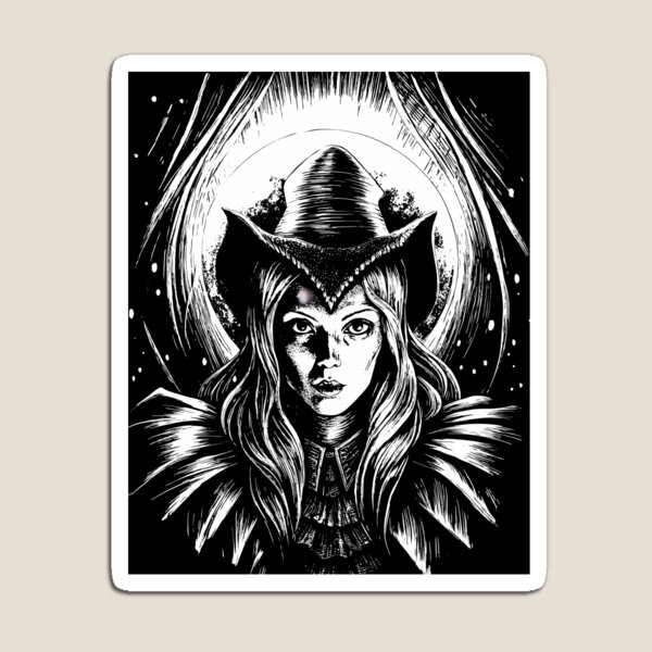 Item preview, Chica maga oscura designed and sold by Pickmash.