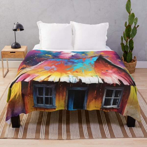 Item preview, Rural living acrylic colorful artwork print design designed and sold by Anshu3813.