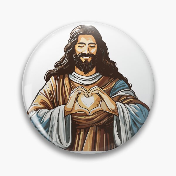 Artikelvorschau, Jesus Christus formt mit seinen Händen ein Herz entworfen und verkauft von godpilled.