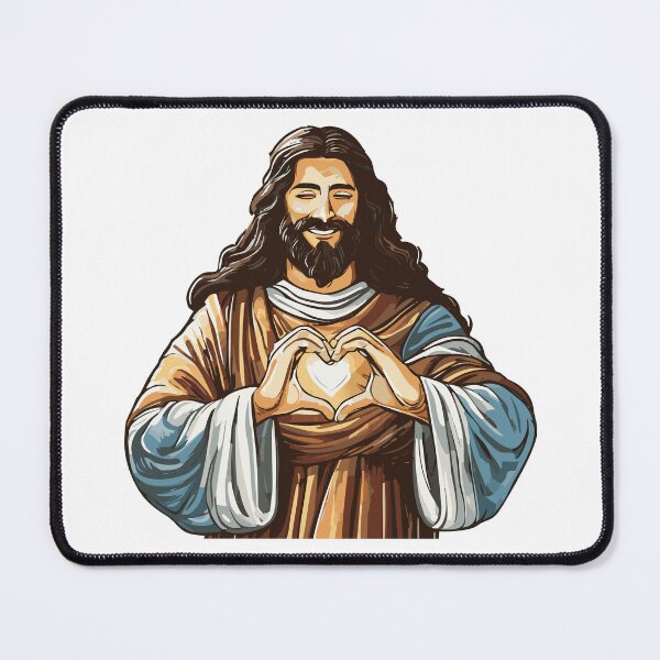 Artikelvorschau, Jesus Christus formt mit seinen Händen ein Herz entworfen und verkauft von godpilled.