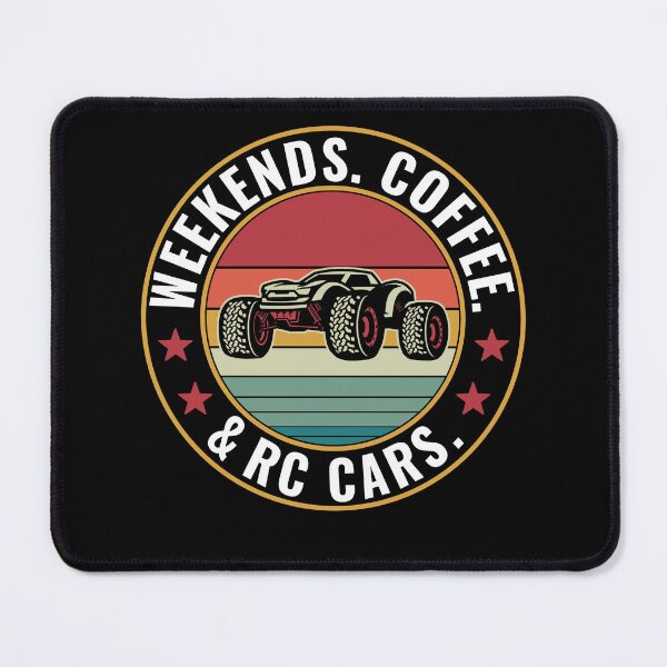 Item preview, Weekends Coffee & RC Cars Funny RC Car Racing designed and sold by BlueBerry-Pengu.