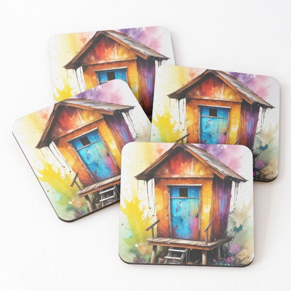 Item preview, Rural living acrylic colorful artwork print design  designed and sold by Anshu3813.