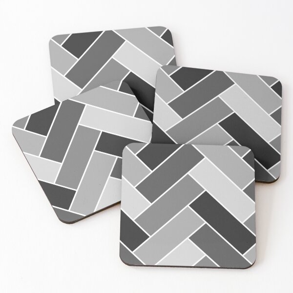 Item preview, Geometric Pattern: Herringbone Alt: Charcoal designed and sold by Red Wolf.
