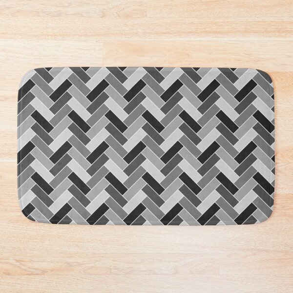 Item preview, Geometric Pattern: Herringbone Alt: Charcoal designed and sold by Red Wolf.