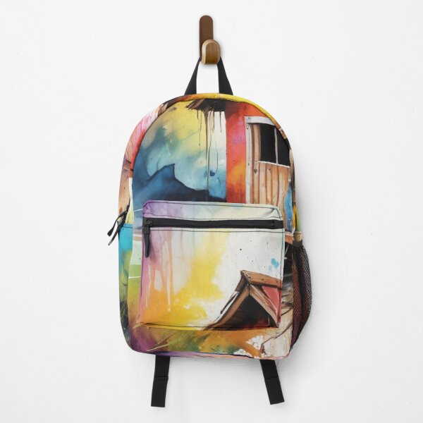 Item preview, Rural living acrylic colorful artwork print design designed and sold by Anshu3813.