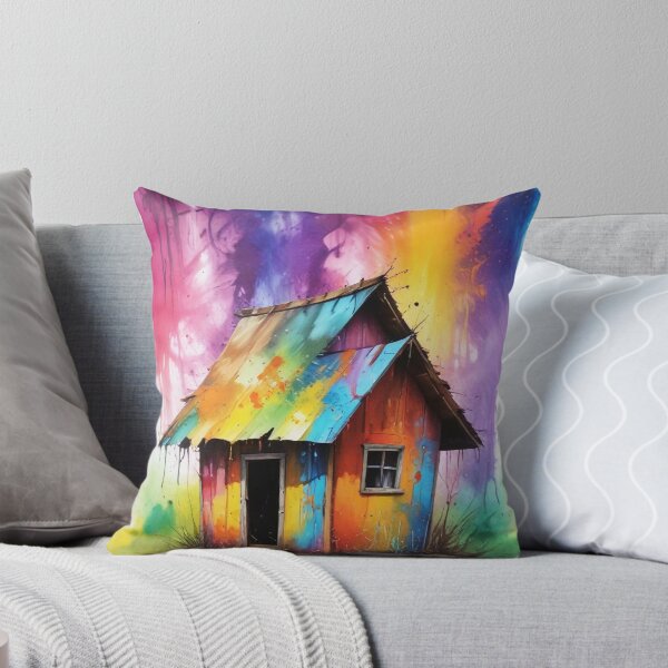 Item preview, Rural living acrylic colorful artwork print design  designed and sold by Anshu3813.
