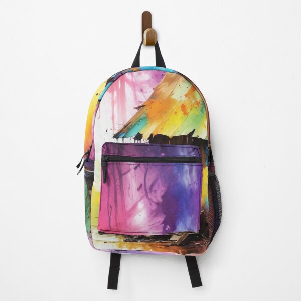 Item preview, Rural living acrylic colorful artwork print design designed and sold by Anshu3813.