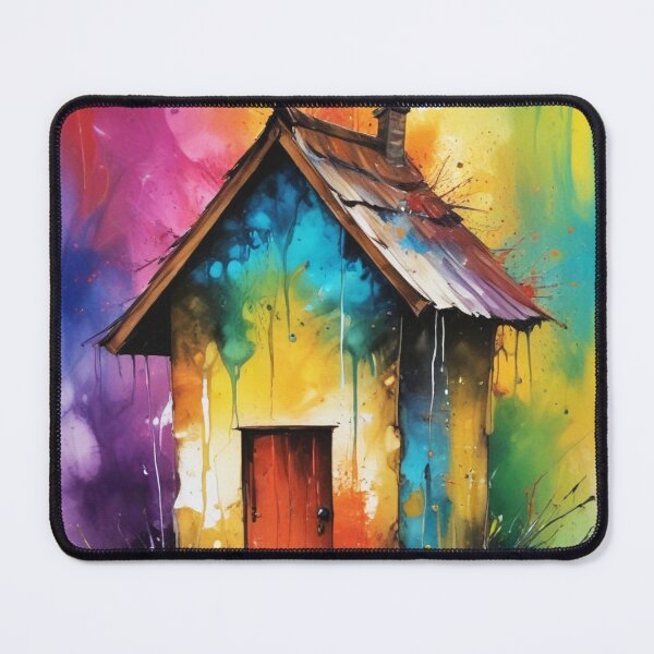 Item preview, Rural living acrylic colorful artwork print design designed and sold by Anshu3813.