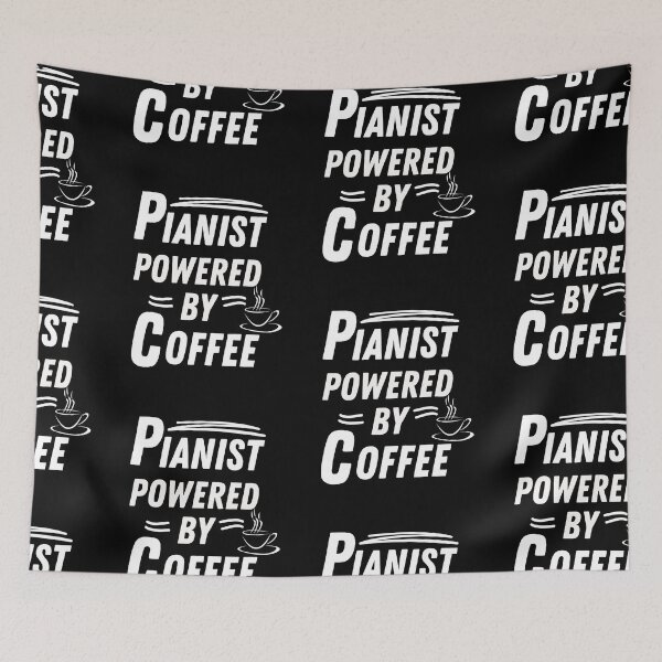 Item preview, Pianist powered by coffee designed and sold by annoying-shirts.