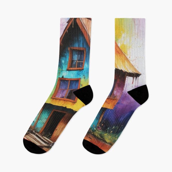 Item preview, Rural living acrylic colorful artwork print design  designed and sold by Anshu3813.