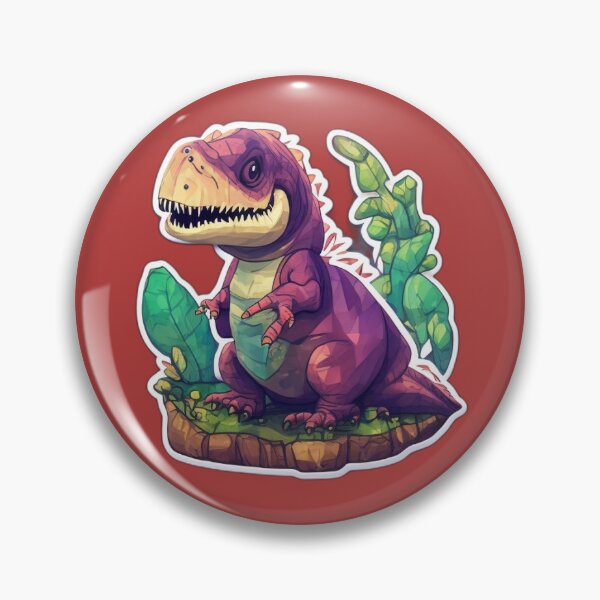 Item preview, Cute kids purple dinosaur designed and sold by Sch1Stickers.