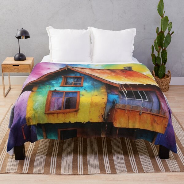 Item preview, Rural living acrylic colorful artwork print design designed and sold by Anshu3813.