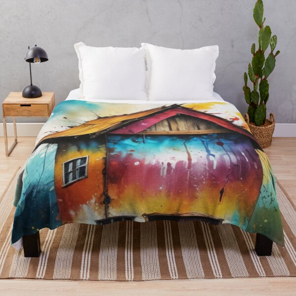 Item preview, Rural living acrylic colorful artwork print design designed and sold by Anshu3813.