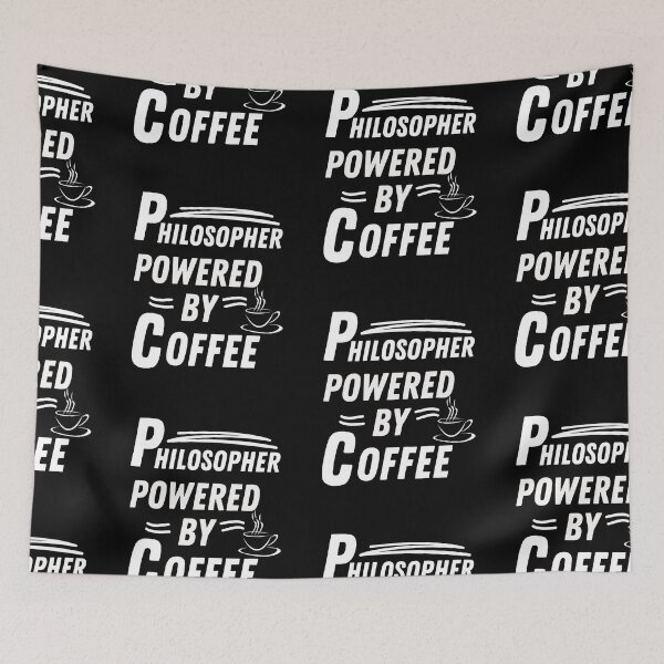 Item preview, Philosopher powered by coffee designed and sold by annoying-shirts.