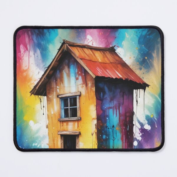 Item preview, Rural living acrylic colorful artwork print design designed and sold by Anshu3813.