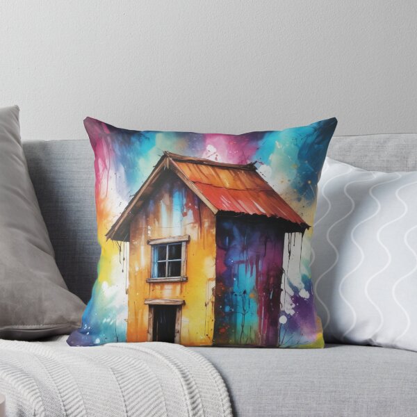 Item preview, Rural living acrylic colorful artwork print design  designed and sold by Anshu3813.