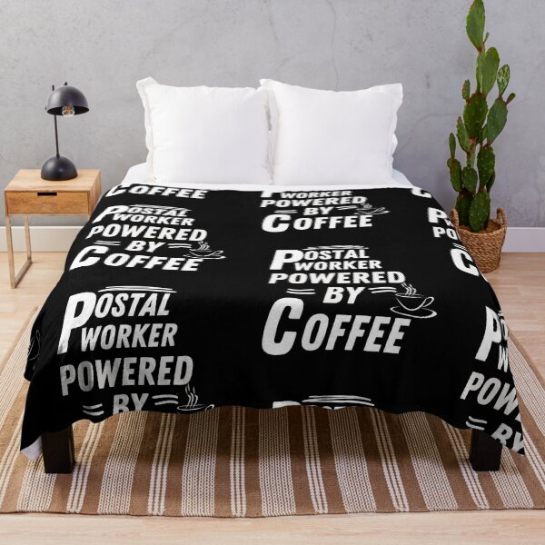 Item preview, Postal worker powered by coffee designed and sold by annoying-shirts.