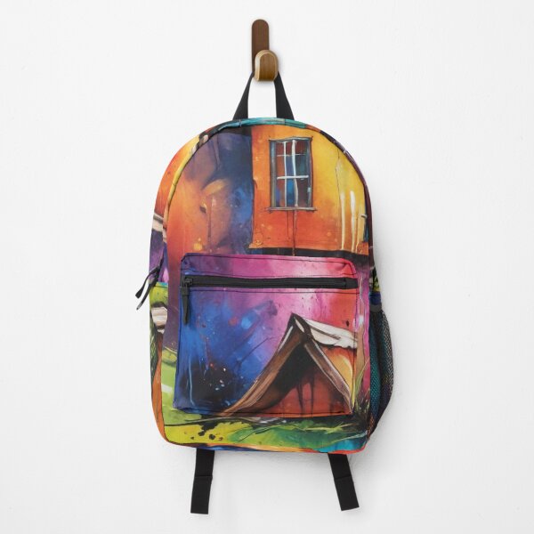 Item preview, Rural living acrylic colorful artwork print design designed and sold by Anshu3813.